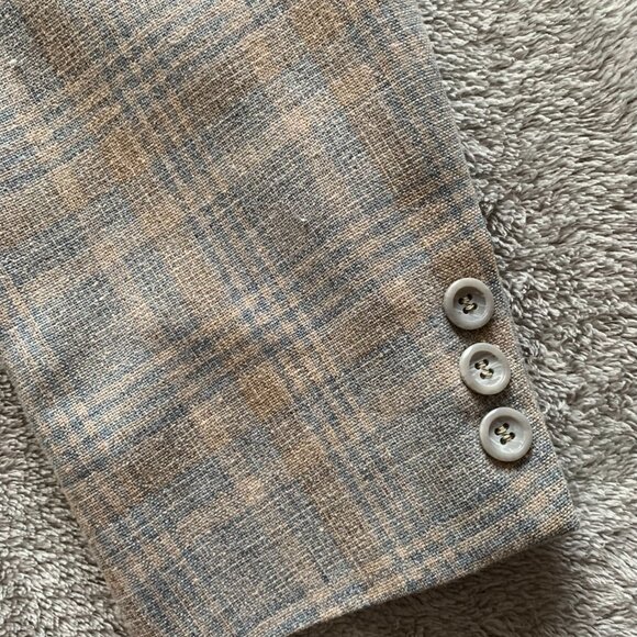 Vintage Plaid Sports Jacket. Clipper Craft by The Blade. See Measurements Below. - Picture 5 of 16